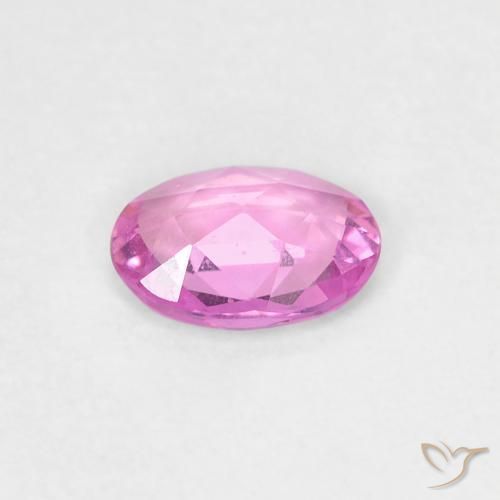 Zaffiro Viola rosato brillante naturale da 0.37 ct, Ovale, VVS