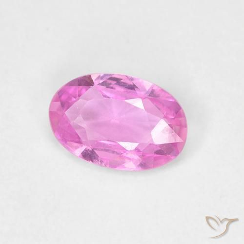 Zaffiro Viola intenso naturale da 0.45 ct, Ovale, VVS