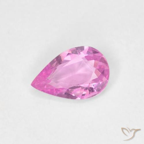 0.35ct Naturale Viola intenso Zaffiro, Forma a pera, VVS