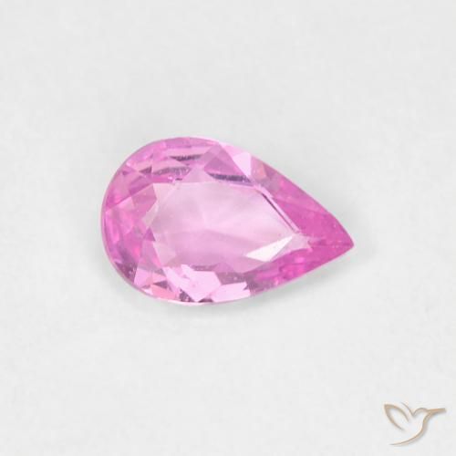 Zaffiro Viola intenso naturale da 0.35 ct, Forma a pera, VVS