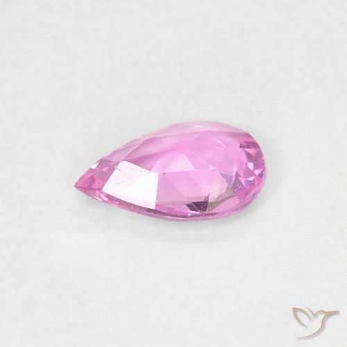 Zaffiro Viola intenso naturale da 0.35 ct, Forma a pera, VVS