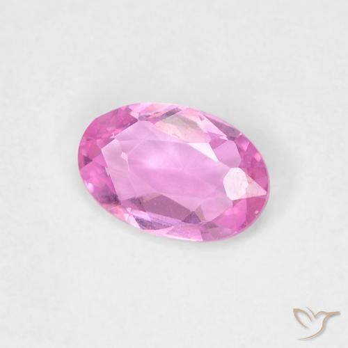 Zaffiro Viola rosato brillante naturale da 0.39 ct, Ovale, VVS