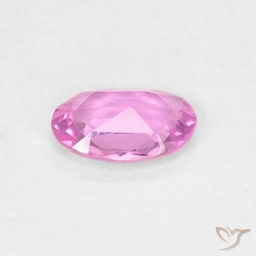 Zaffiro Viola rosato brillante naturale da 0.39 ct, Ovale, VVS