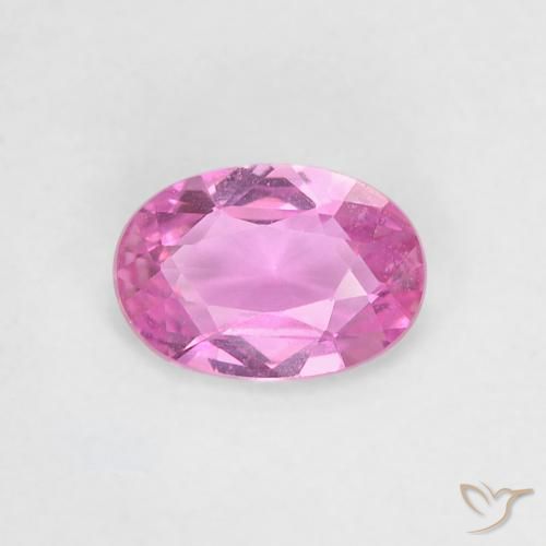 0.47ct Naturale Viola rosato brillante Zaffiro, Ovale, VVS