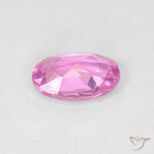 Zaffiro Viola rosato brillante naturale da 0.47 ct, Ovale, VVS