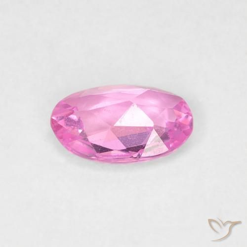 Zaffiro Viola-Rosa naturale da 0.44 ct, Ovale, VVS