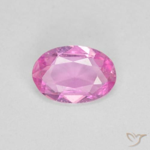 0.39ct Naturale Rosa hot Zaffiro, Ovale, VS