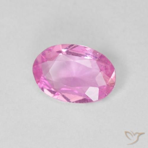 Zaffiro Rosa hot naturale da 0.39 ct, Ovale, VS