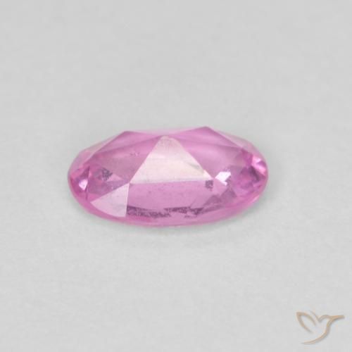 Zaffiro Rosa porpora chiaro reale naturale da 0.41 ct, Ovale, VS