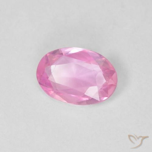 Zaffiro Rosa naturale da 0.37 ct, Ovale, VVS