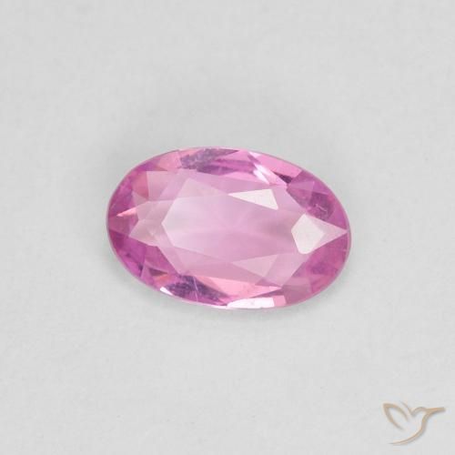 Zaffiro Rosa hot naturale da 0.38 ct, Ovale, VVS
