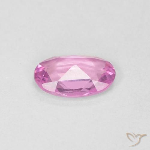 Zaffiro Rosa hot naturale da 0.38 ct, Ovale, VVS