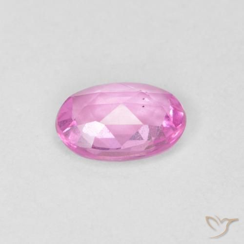 Zaffiro Rosa naturale da 0.50 ct, Ovale, VVS-VS