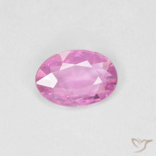 0.34ct Naturale Rosa hot Zaffiro, Ovale, VS