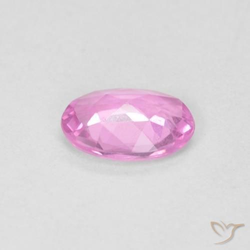 Zaffiro Rosa hot naturale da 0.44 ct, Ovale, VS