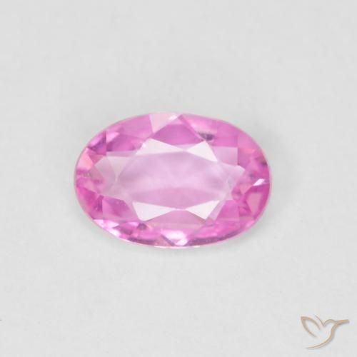 0.38ct Naturale Viola rosato brillante Zaffiro, Ovale, VVS
