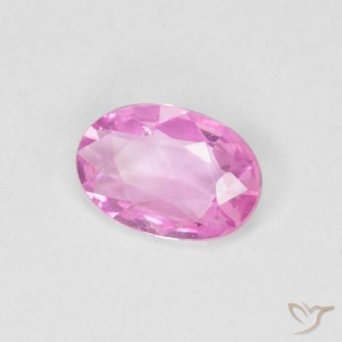 Zaffiro Viola rosato brillante naturale da 0.38 ct, Ovale, VVS