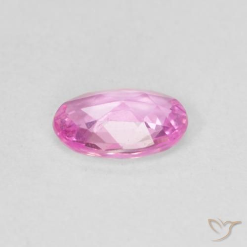 Zaffiro Viola rosato brillante naturale da 0.38 ct, Ovale, VVS
