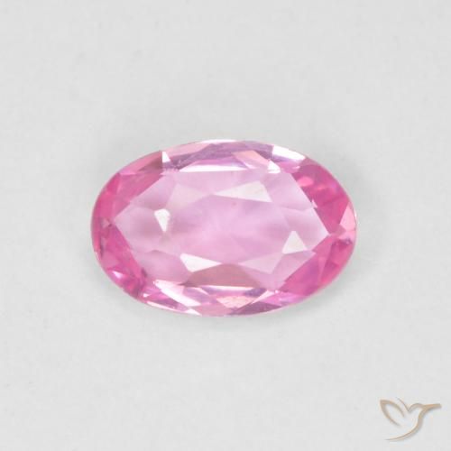 0.47ct Naturale Rosa hot Zaffiro, Ovale, VVS