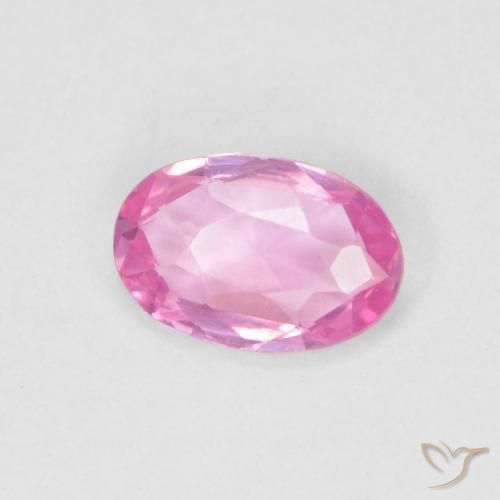 Zaffiro Rosa hot naturale da 0.47 ct, Ovale, VVS
