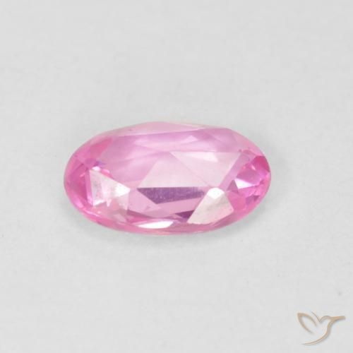 Zaffiro Rosa hot naturale da 0.47 ct, Ovale, VVS
