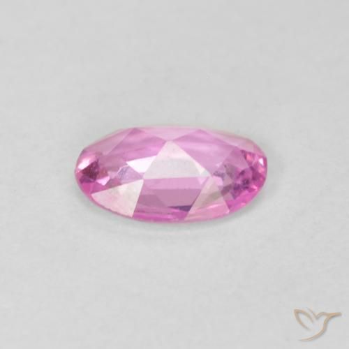 Zaffiro Rosa naturale da 0.37 ct, Ovale, VVS