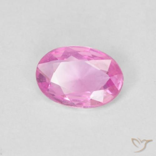 Zaffiro Rosa naturale da 0.39 ct, Ovale, VVS