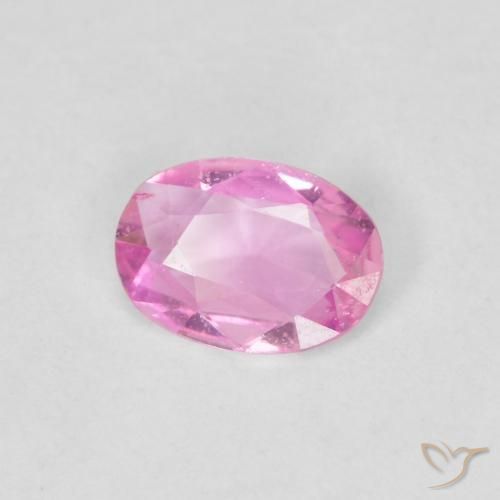 0.33ct Naturale Rosa hot Zaffiro, Ovale, VVS