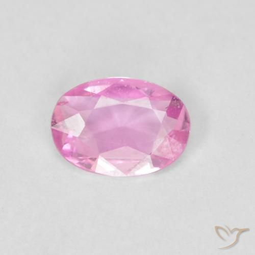 Zaffiro Rosa hot naturale da 0.33 ct, Ovale, VVS