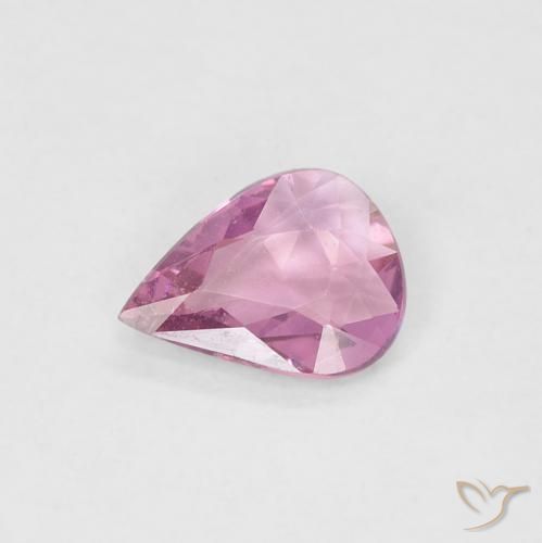 0.38ct Naturale Rosa viola Zaffiro, Forma a pera, VS