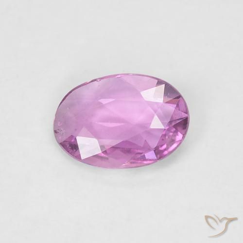 0.54ct Naturale Rosa chiaro Zaffiro, Ovale, VS