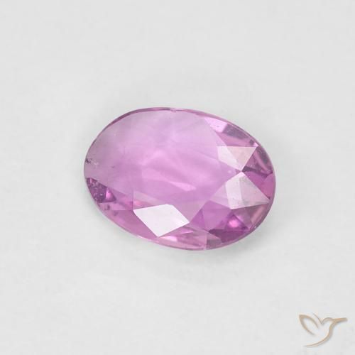 Zaffiro Rosa chiaro naturale da 0.54 ct, Ovale, VS