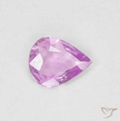 0.36ct Naturale Rosa chiaro Zaffiro, Forma a pera, VS