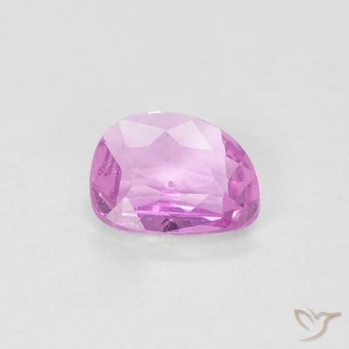 0.40ct Naturale Rosa porpora chiaro reale Zaffiro, Taglio a fantasia, VS
