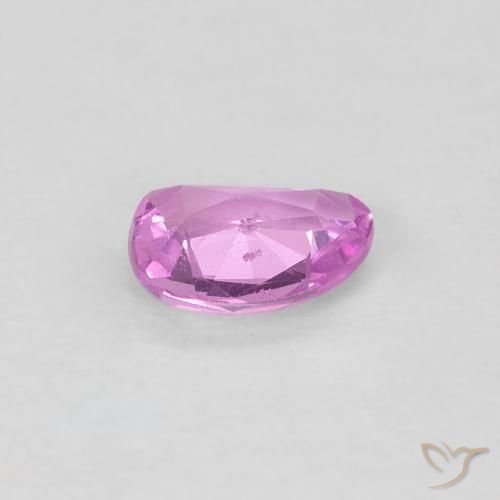 Zaffiro Rosa porpora chiaro reale naturale da 0.40 ct, Taglio a fantasia, VS