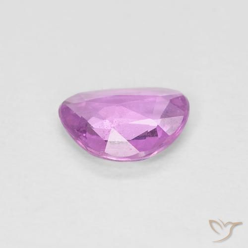 Zaffiro Rosa porpora chiaro reale naturale da 0.55 ct, Taglio a fantasia, VS