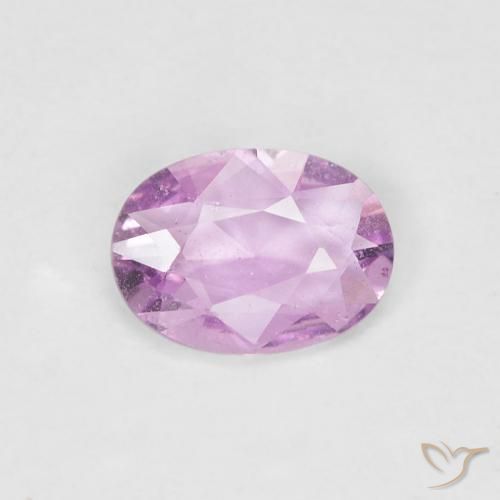 0.64ct Naturale Rosa chiaro Zaffiro, Ovale, VS