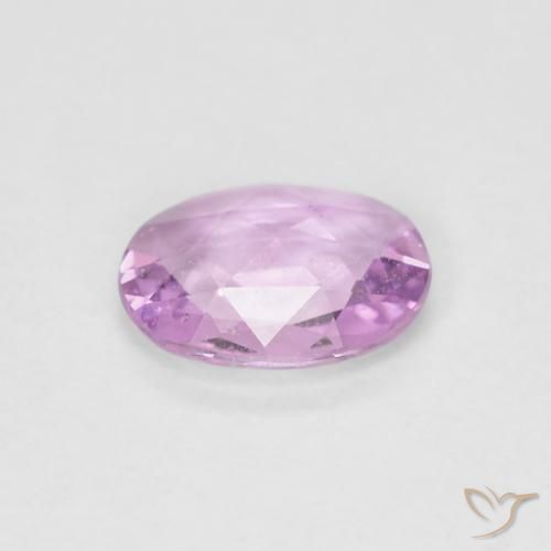 Zaffiro Rosa chiaro naturale da 0.64 ct, Ovale, VS