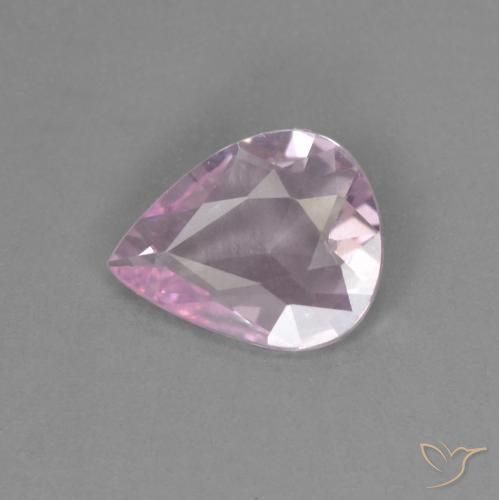 0.33ct Naturale Tono rosa ciliegia Zaffiro, Forma a pera, VVS