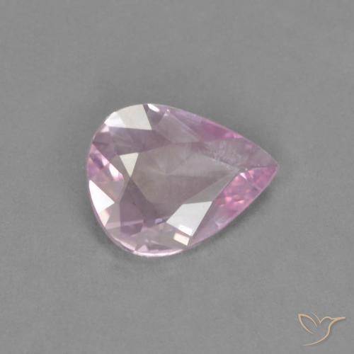 Zaffiro Tono rosa ciliegia naturale da 0.33 ct, Forma a pera, VVS