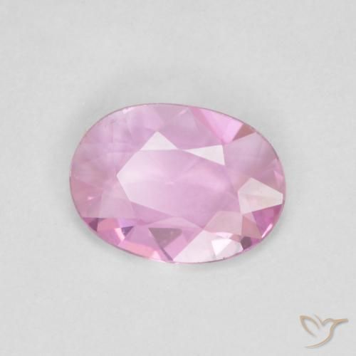 Zaffiro Rosa naturale da 0.48 ct, Ovale, VVS