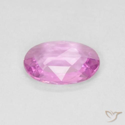 Zaffiro Rosa naturale da 0.48 ct, Ovale, VVS