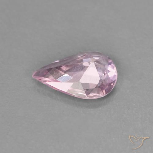 Zaffiro Rosa Chiaro Bubblegum naturale da 0.46 ct, Forma a pera, VVS