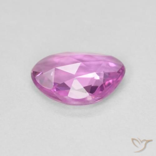 Zaffiro Viola rosato brillante naturale da 0.60 ct, Taglio a fantasia, VVS