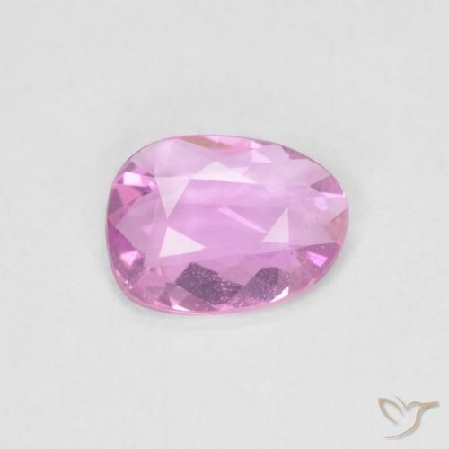 Zaffiro Viola-Rosa naturale da 0.52 ct, Taglio a fantasia, VVS-VS