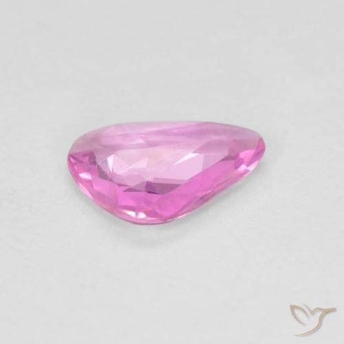 Zaffiro Viola rosato brillante naturale da 0.48 ct, Taglio a fantasia, VVS-VS