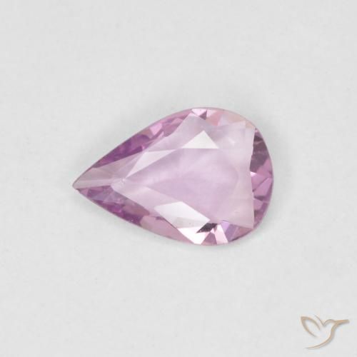 0.36ct Naturale Viola chiaro Zaffiro, Forma a pera, VVS