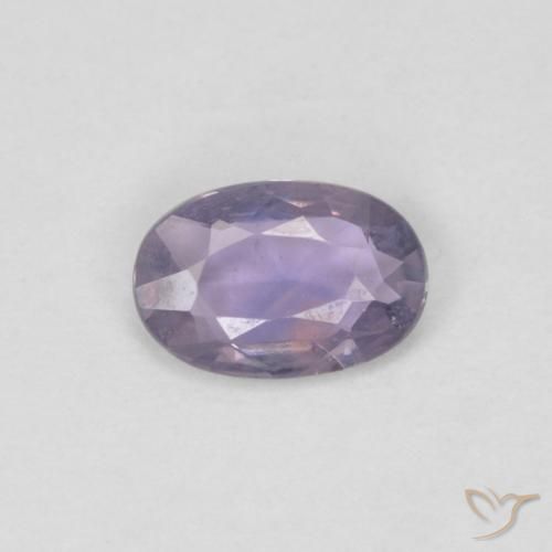 0.46ct Naturale Viola medio Zaffiro, Ovale, VVS