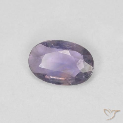 Zaffiro Viola medio naturale da 0.46 ct, Ovale, VVS