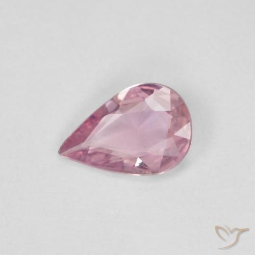 0.34ct Naturale Rosa chiaro Zaffiro, Forma a pera, VVS